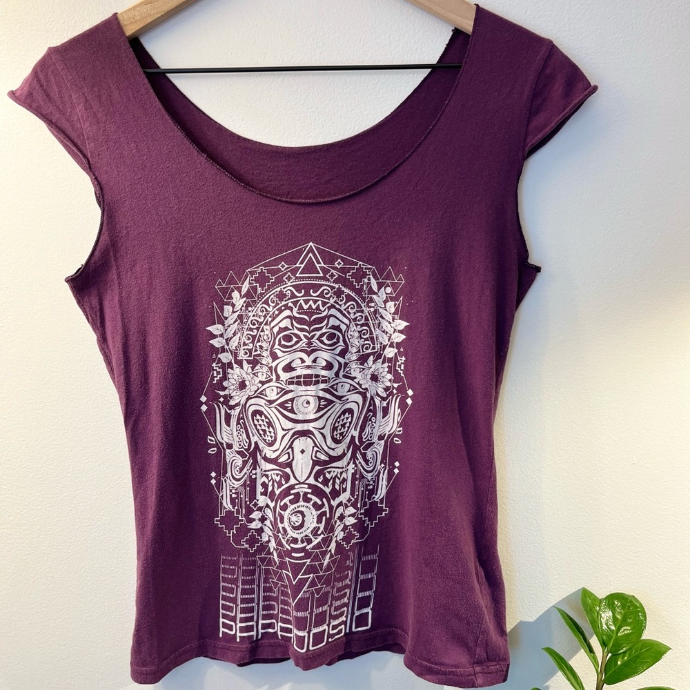 Papadosio scoop neck cap sleeve tank